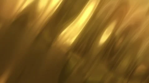 Abstract Gold Liquid Texture Background – Smooth Slow Motion Loop Animation Stock Footage 334216980
