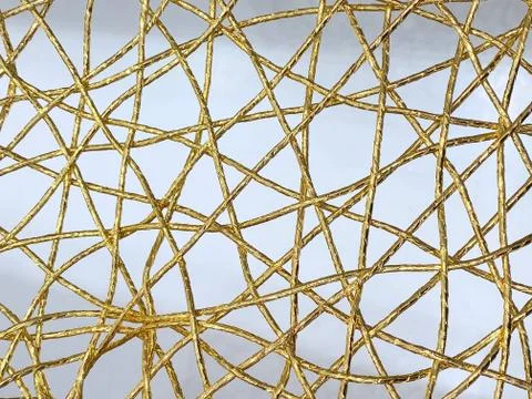 Abstract gold net background Fotos Stock