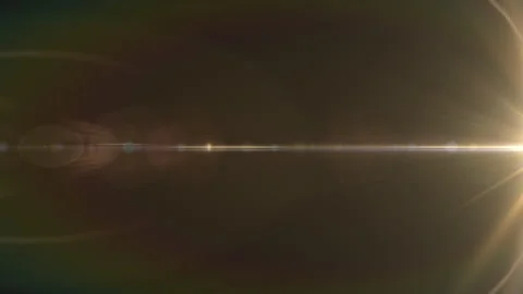 Abstract gold optical flare light shine from middle right background Stock Footage 311167801