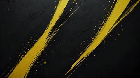 Abstract gold paint splash on dark canvas Stock Footage 310248385
