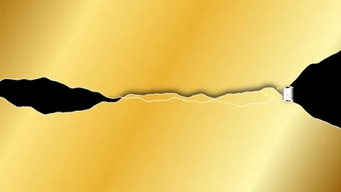 Abstract gold paper tear effect with particle animation reveal for luxury i.. 動画素材 344021839
