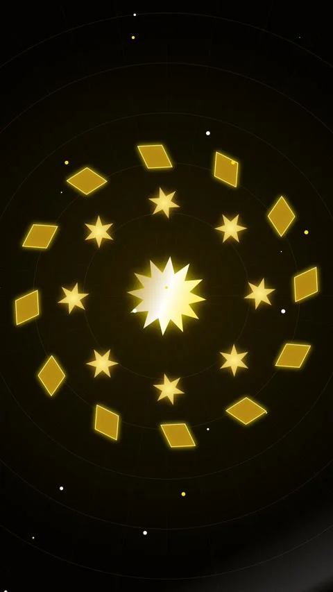Abstract gold particle burst background with glowing geometric pattern Stock Footage 344940510