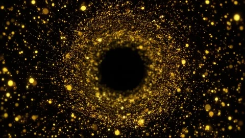 Abstract Gold Particle Tunnel Background 스톡 동영상 339056899