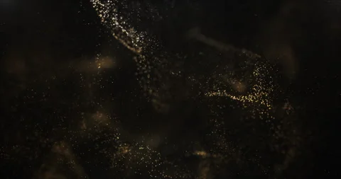 Abstract Gold Particles Background Video stock 247521652