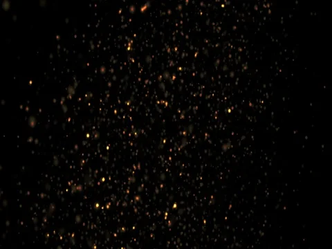 Abstract Gold Particles on Black Background Stock Footage 73595207