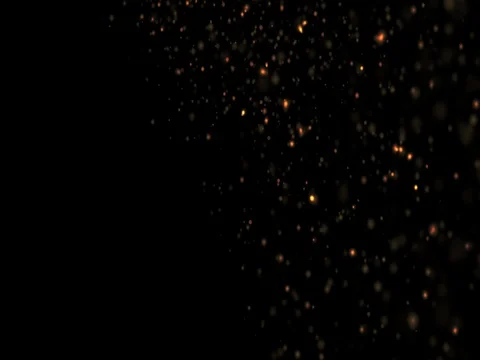 Abstract Gold Particles on Black Background Stock Footage 73597294