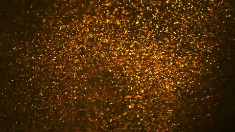 Abstract Gold Particles Flow Background Stock Footage 150740237