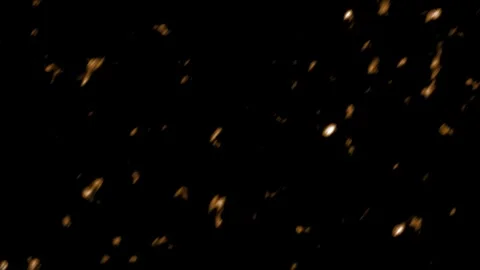 Abstract gold particles random motion light Stock Footage 323343671