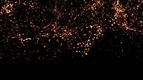 Abstract gold particles wave bokeh background animation. Stock Footage 171421189