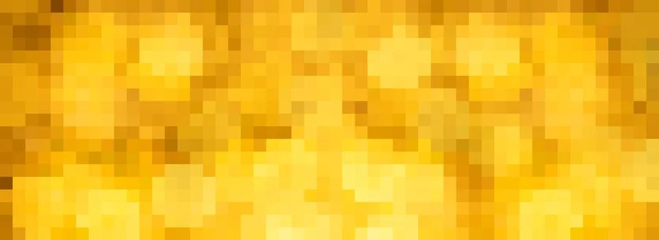 Abstract gold pixel pattern with glowing golden light Stock Photos