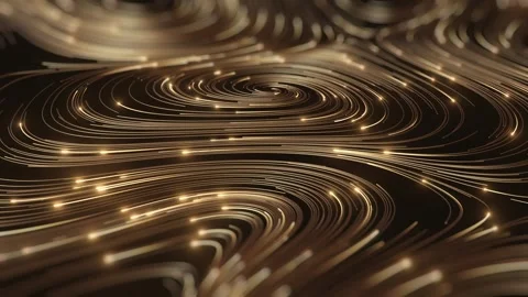 Abstract Gold Round Network Background Stock Footage 299725592