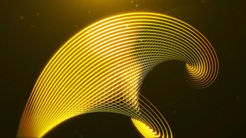 Abstract Gold Stream Background Loop Stock Footage 95251996