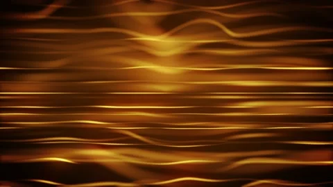 Abstract Gold Strings Waving Fx Background Loop Stock Footage 165209177