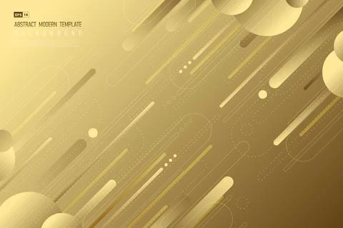 Abstract gold stripe line pattern artwork design background. Stock Illustration