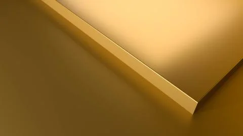 Abstract of gold surface product template. 3D rendering Stock Illustration