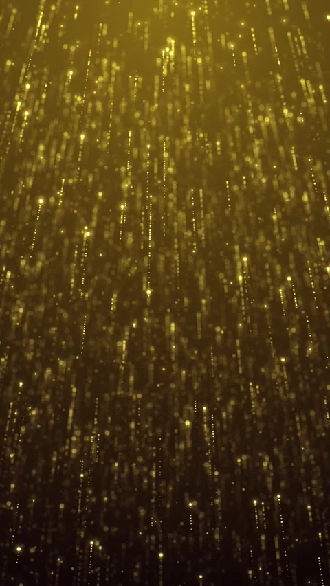 Abstract gold tail particle falling down new year, Christmas festival, award Stock Footage 313877875