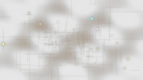 Abstract Gold Tech Grid With Glowing Particles Loop Stock Footage 335591278