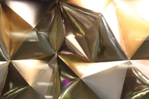 Abstract gold triangles texture 스톡 사진
