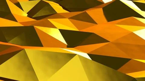 Abstract gold triangular crystalline background animation Abstract gold tr... Stock Photos