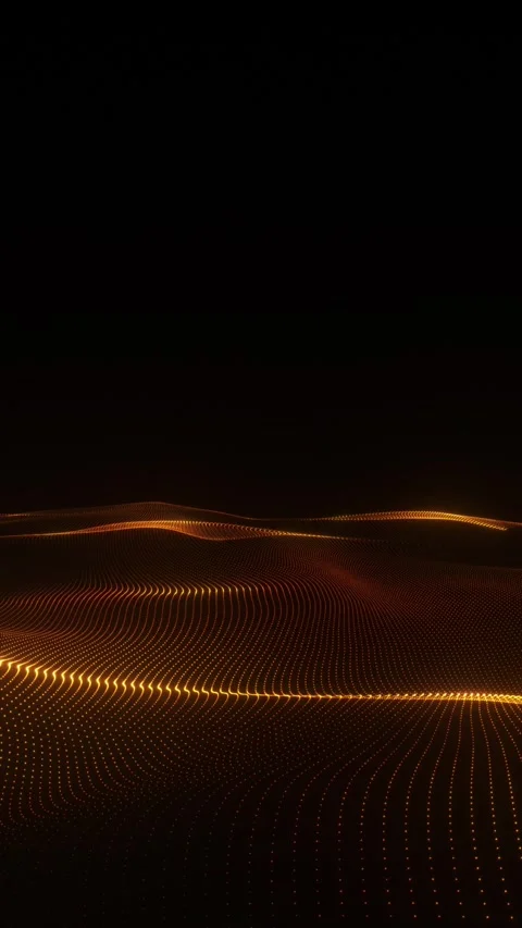 Abstract gold wave Stock Footage 313889145