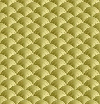 Abstract gold wave seamless pattern background Stock Illustration