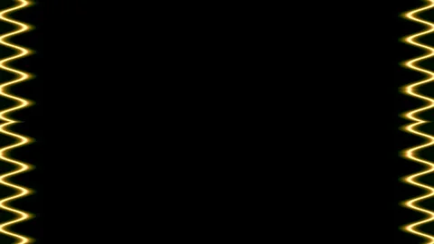 Abstract Gold Waves on Black Background Stock Footage 284402817