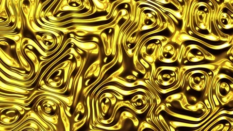 Abstract Gold Waves Loop Animation Video stock 334670438