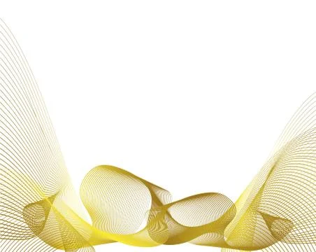 Abstract gold wavy background Stock Illustration