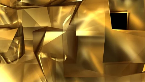 Abstract golden background animation with light reflections Stock Footage 281775769
