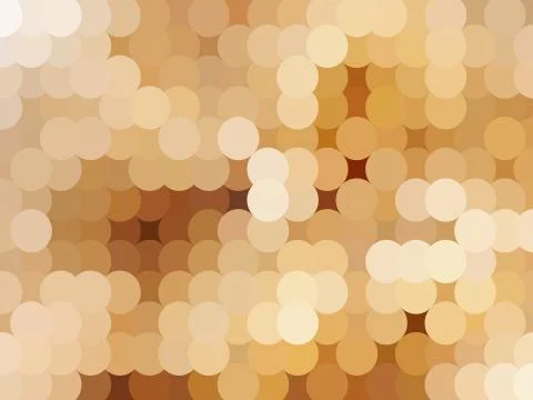 The Abstract golden background from circles. Vector Stock Illustration