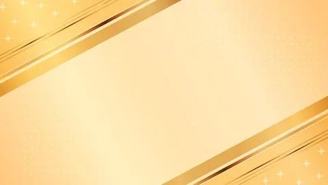 Abstract golden background with diagonal geometric lines and glowing particl Stock Illustration