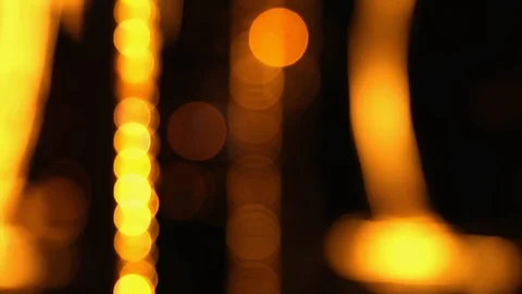 Abstract golden background. Smooth movement to top. Bokeh Video stock 85569584