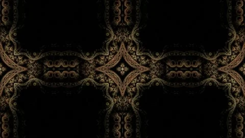 Abstract golden black pattern HD 1920x1080 30FPS 24sec Stock Footage 141281896