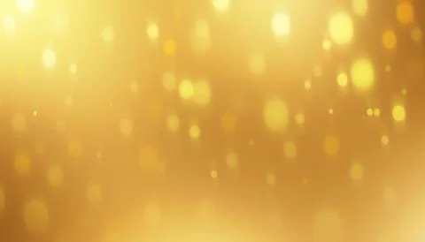 Abstract golden bokeh background with soft glowing light particles and warm.. Stockillustratie