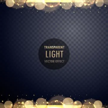 Abstract golden bokeh light effect with sparkles Stock Illustration