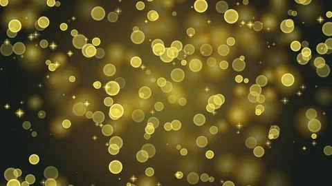 Abstract golden bokeh lights motion background Stock Footage 346545743