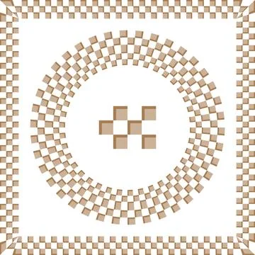 Abstract golden chess frame pattern, sport or cinema border design background Stock Illustration