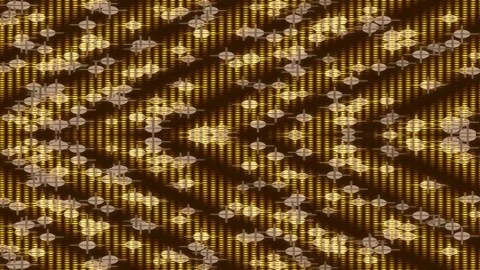 Abstract Golden Chevron Pattern with Sparkling Lights - Textured Background Stock Footage 331993371