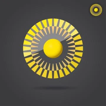 Abstract golden circle Stock Illustration