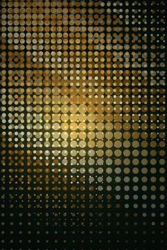 Abstract Golden Circle Pattern Stock Photos