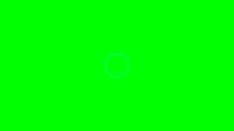 An abstract golden circular ring animation isolated on a bright green backg.. Stock Footage 340263297
