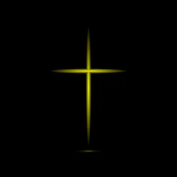 Abstract golden cross Stock Illustration