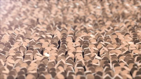 Abstract golden cube geometric surface. Stock Footage 97997369