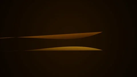 Abstract golden curves emerging from a deep black background in soft light 库存影片 338310311