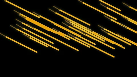 Abstract golden data streaks flowing on deep black background motion graphics Stock Footage 336771237