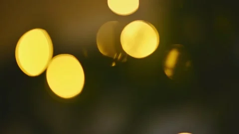 Abstract Golden Defocused Lights Background Stock Footage 252482115