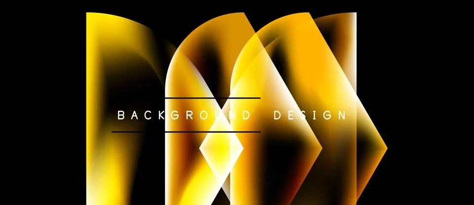 Abstract golden design. Dynamic lines create modern visual effect. Bright Stock Illustration