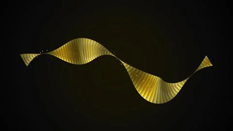 Abstract golden diagonal lines pattern on dark background, geometric spiral.. Stock Footage 344248717