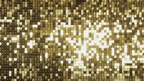 Abstract golden disco background. Moving light, reflections and glare. Music Stock Footage 222980190