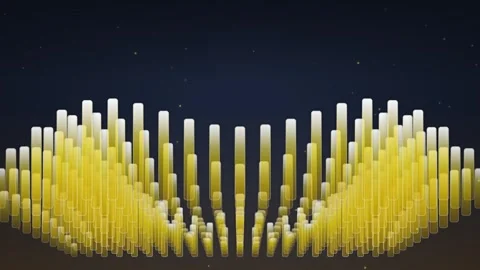 Abstract Golden DNA Structure with Particles, Futuristic Science Technology.. Stock Footage 348423182